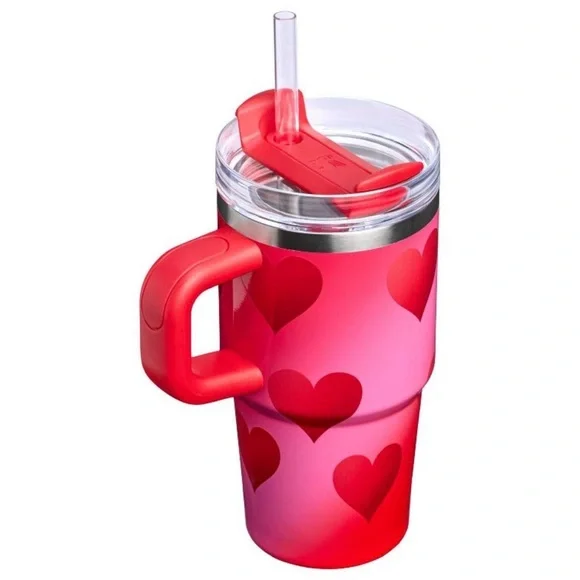 Stanley Valentine's Day 20 oz Stainless Steel H2.0 Flowstate Quencher Tumbler - Picture 4 of 6